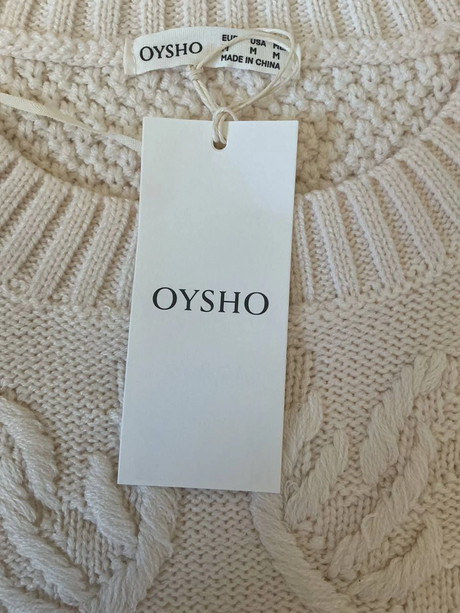 Suéter de inverno Feminino Oysho Bege Tamanho 38 – photo 2